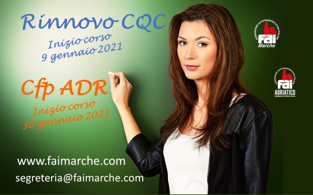 RINNOVO CQC – AGGIORNAMENTI CFP ADR: Corsi di Formazione