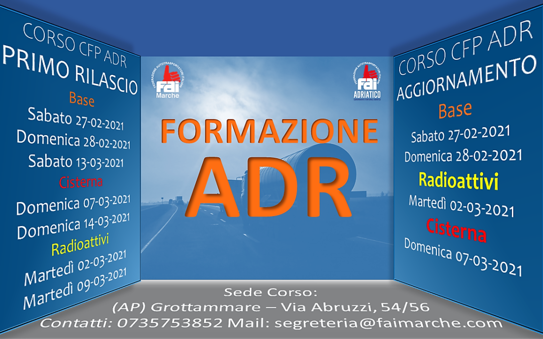 CFP ADR – CORSO AGGIORNAMENTO/PRIMO RILASCIO