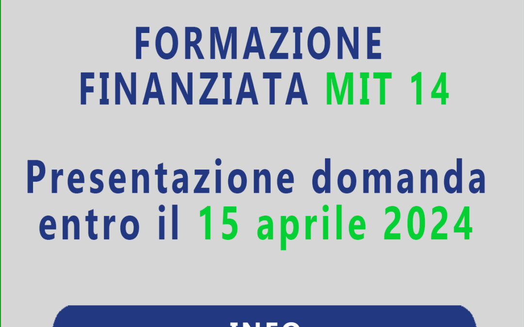 Formazione finanziata. MIT 14.