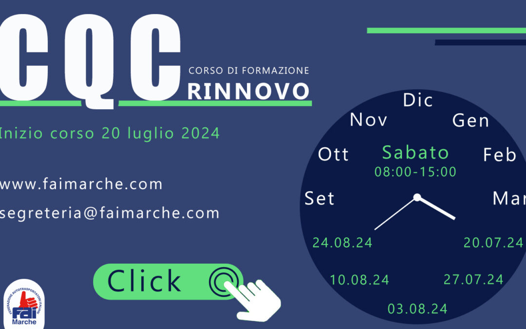 RINNOVO CQC. Corso di formazione.