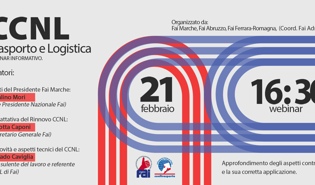 CCNL Trasporto e Logistica.